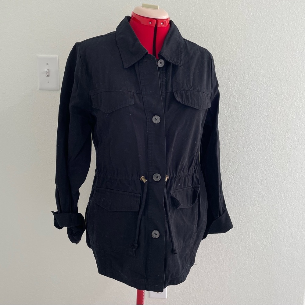 Harper Black Utility Jacket for Women